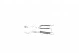 Tooth Forceps For Wolf Teeth, Box Joint, Angled, Extended Jaw