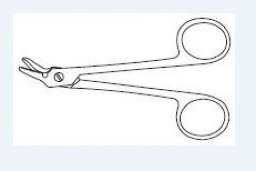 Angled Suture Wire-Cutting Scissors