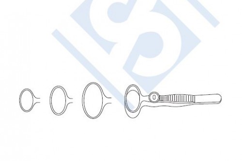 WILDE`S ENTROPION FORCEPS WITH SCREW ACTION, 3 SIZES.(SMALL, MEDIUM & LARGE) 8.9CM (3.5``) LONG