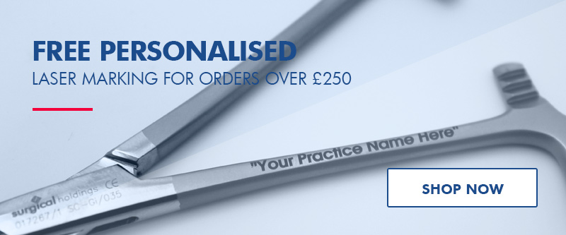 Free Personalised laser marking for orders over £250