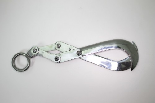 OBSTETRIC HOOK 21.6CM (8.5``) LONG WITH MOVEABLE RING