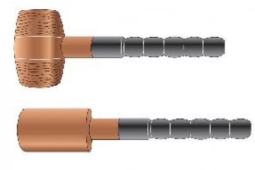 Mallet Tufnol Horizontal Head & Black Acetal Suregrip Handle