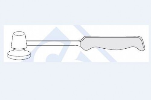 Mallet, Stainless Steel, Pistol Grip, 2.4cm (10") Long