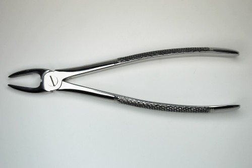 TOOTH EXTRACTING FORCEPS FOR UPPER - MOLARS 16.5CM (6.5``) LONG
